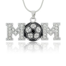 my shape DROP SHIPPING Silver Plated Large Crystal Soccer Ball Mom Sports P