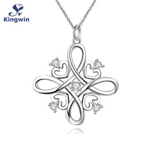 Latest design heart love pendant mom necklace for women 925 sterling silver