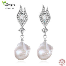Hongye Mother's day gift! Natural Freshwater Irregular Pearl 925 Sterling S