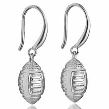Sports Football Long Drop Earrings For Women 3D American Football Team Jewe
