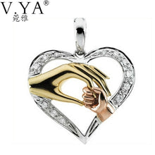 Wholesale 100% Real Pure Sterling Silver Mother and Child hand in hand  Pen
