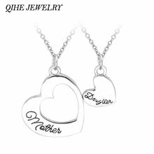 QIHE JEWELRY 1 Set Love Between Mother And Daughter Heart Shaped Love Heart