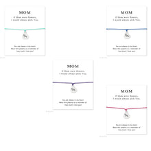 (10 PCS/lot) Silver Tone Mom Heart Charm Bracelets & Bangles For Women Girl
