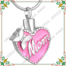 CMJ8555 memory for mom cremation jewelry pink resin fashion women ashes nec
