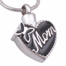 Eternally Loved Mom In Heart Cremation Jewelry Ashes Urn Locket Keepsake Ne