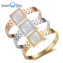 New Stainless Steel Bracelet Bangles Gold Silver Rose Gold Opening Cuff Ban