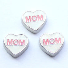 20pcs/lot new arrival heart shape mom floating living memory Charms-in Char