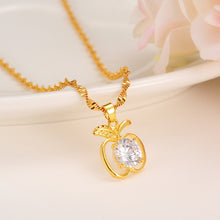 Mothers Day Gift Mom Necklace Women Fashion Jewelry Gold Luxury CZ Crystal