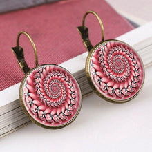 Bronze Classic Lotus Mandala Jewelry Earring Nail Henna Om Symbol Zen Buddh