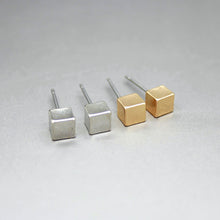 10pcs Gold Silver Rose Gold Tiny Square Women stud earrings Simple earrings