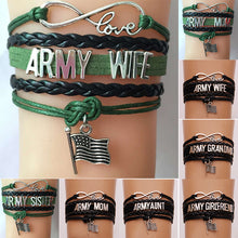 Infinity Love Army Mom/Wife/Grandma/Aunt/Uncle/Sister/Girlfriend Family Mem