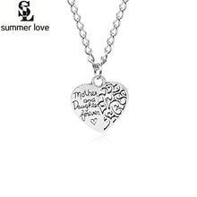Mom Jewelry Mother and Daughter Eternal Love Pendant Necklace Mom Necklace