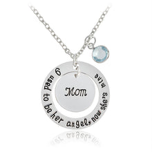 I used to be her angel, now she's mine Mom Pendant Necklace Silver Gold Dou