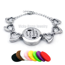 Round Mama Mom (25mm) with heart Circle Band Aromatherapy / Essential Oils