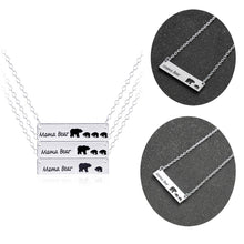 New Mom And Babys Mama Bear Pendant Necklaces Mothers Day Gift Necklace Dog