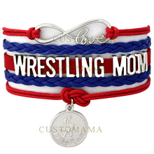 (10 PCS/Lot) Infinity Love Wrestling Mom Wrap Bracelets For Women Men Gifts