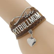 Drop Shipping Infinity Love Pitbull Mom Bracelet  Best Dog Pet Lover Friend