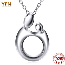 GNX0461 YFN Genuine 925 Sterling Silver Pendant Necklaces Mother's Necklace