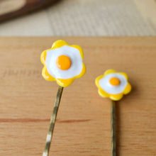 Funny Poached Egg Hair Accessories for Girls Kids Korean Fashion Hair Jewel