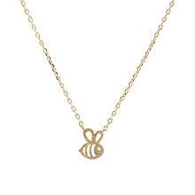 Cute Tiny Bumble Bee Charm Necklace Pendant Collares Jewelry Gifts For Wome