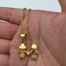 MAMA Stainless Steel Necklace Boys Girls Pendant Necklaces Mom Kids Chain C