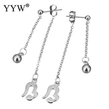 YYW Women Lover Mom Gifts Long Chain Stainless Steel Split Heart Drop Dangl