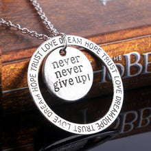 Fashion Hope I Love You Dream Trust Necklace & Pendant Moon Round Never Nev