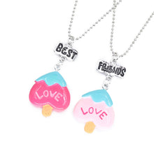 2017 Mom And Kids BFF Jewelry 2Pcs/ Set Best Friends Charms Cut love Letter