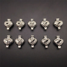 10pcs Bright Silver Best Mom Heart Design Jewelry Making Supplies Alloy Bea