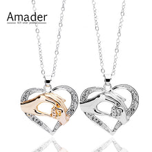 2017 Mother And Child Pendant Gift For Mom 925 sterling silver and gold Ne