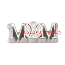 10 pcs baseball mom floating charms for glass locket  FC421,Min amount $15