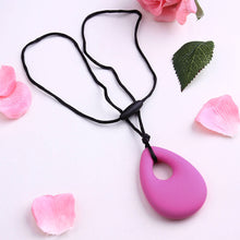 Silicone Teardrop Pendant Baby Teething Necklace Teether Autism Sensory Che