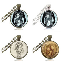 Fetus Necklace Leonardo  Drawing Pendant Artist Doctor Midwife Pregnant Mom