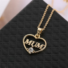 2017 New CZ Heart Pendant Necklace Mother 's Day Gift for Mom Statement Cho
