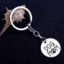 Mom Dog Paws Print Keyring Family Love Mother's Gifts Keychain Charm Mommy