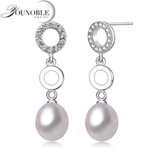 Genuine wedding freshwater pearl earrings women,fashion natural pearl earri