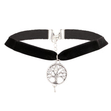 New Arrival Unique Vintage Mom Tree Choker Necklace Fashion Black Velvet Br