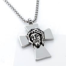 Yacq Stainless steel 316L necklace cross pendant W chain charm jewelry gift