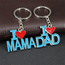 New Brand keychains mom Heart Keychain I Love Mom and I Love Dad key chain-