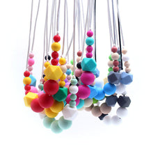 MHS.SUN Baby and Mom beads Necklace Food Grade Silicone Necklace infant tee