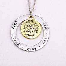Family Tree Necklace Personalized Names Best Gift on Mother's Day for Mom C