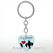 Mother's Day gifts Best Mom Ever heart pendant keychain love mum women jewe