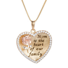 The Best Gift For Mom 925 Sterling Silver Heart Necklaces Family Pendant Ne