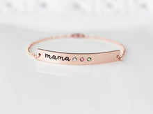 2017 Engraved Birthstone Bracelets Hand lettering Crystal Bracelet Minimali