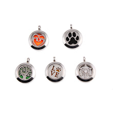 5Pcs/lot Essential Oil Diffuser Necklace Silver Love Mom Tree of Life Stain