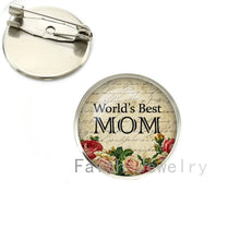 Happy Mother's Day gifts Best Mom character picture brooch pins mother jewe