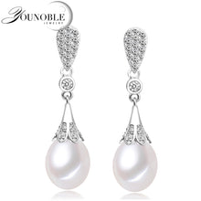 Genuine wedding freshwater pearl earrings for women,fashion natural pearl e