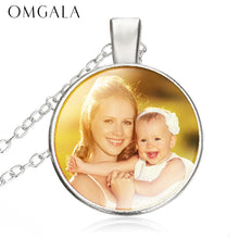 Personalized Photo Pendants Custom Necklace Photo of Baby Child Mom Dad Gra