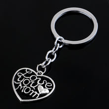 Bespmosp Charm Family Dad Mom PAPA Mommy Heart Crystal Keychain Butterfly A