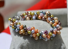 6 7mm multilayer natural pearl bracelet beads small gift female natural pea